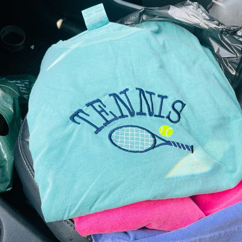 Comfort Colors Short Sleeve tennis Shirt🎾🎾🎾